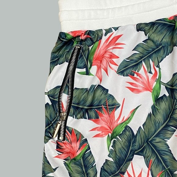 American Stitch Womens XXL Hawaiian Floral Shorts 2 Zipper Pockets - Picture 6 of 12
